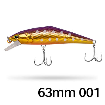 D1 Wobblers Jepun Keras Ikan Kecil Memancing Gewang Tenggelam Untuk Air Masin 63mm/4.8g 85mm/14.7g Aksesori Memancing Umpan Renang Untuk Trout