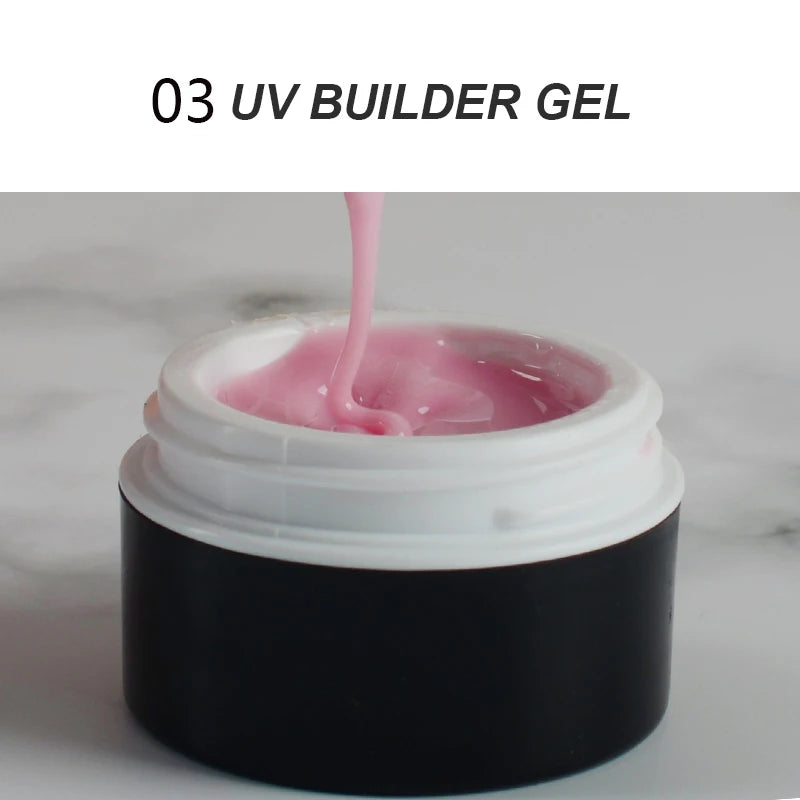 Hot Sale 15ML No Flow Painless Heatless Odorless Led UV Hard Model Builder Vernis Gel Polish For Nail Extension Beauty Salon