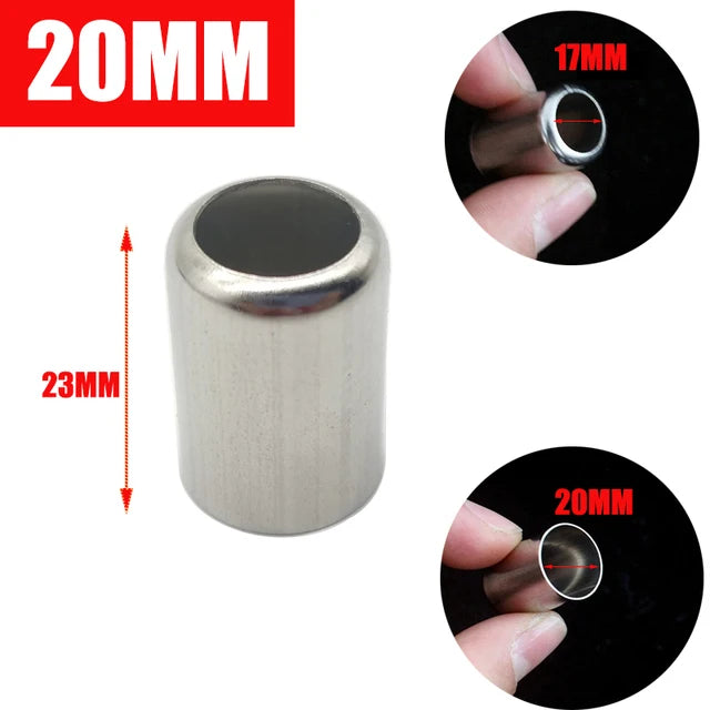 50Pcs-Pack High-Pressure Hose Crimp Tools Stainless Steel Sleeve Pipe Exhaust Connector 11.5MM -18MM Pipe Joiner