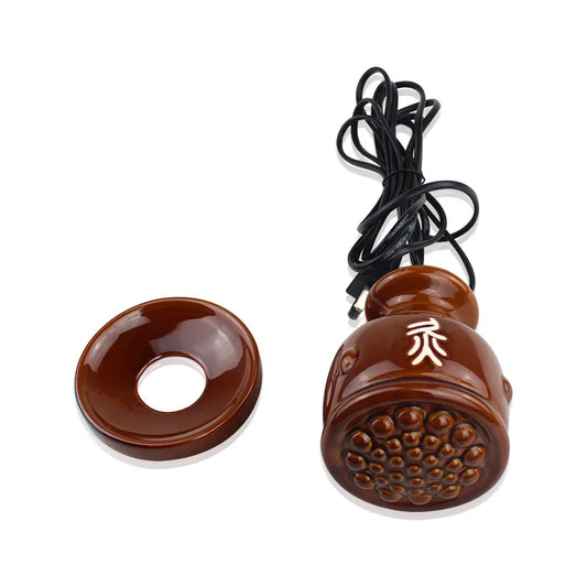 Pemanasan Elektrik Terapi Mengikis Vakum Urut Mesin Guasha Urut Badan moxibustion kecantikan urut wap guasha moxa