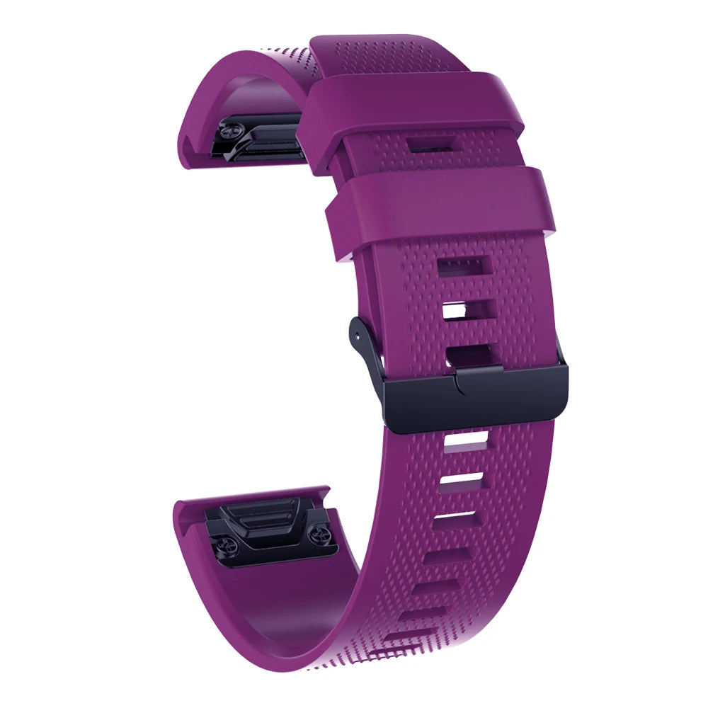 Tali sukan fesyen 26mm untuk Garmin Fenix 5X/5X Plus/6X/6X Plus Jam Tangan Gelang Pergelangan Tangan Silikon untuk Garmin Fenix 3 Tali Jam 3HR
