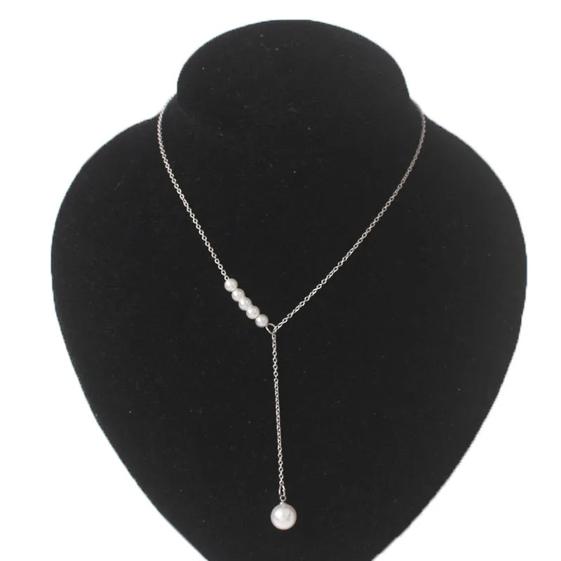 Imitation Pearl Choker Fairy Women Necklaces Korean Fashion Pearl Pendants Collar Trend Neck Jewelry Party Neck Decoration