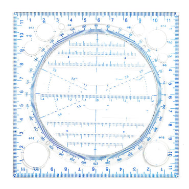 Multifunctional Drawing Ruler Multipurpose Drawing Round Curve Horizontal Parallel Line Vertical Parallel Line School Supplies