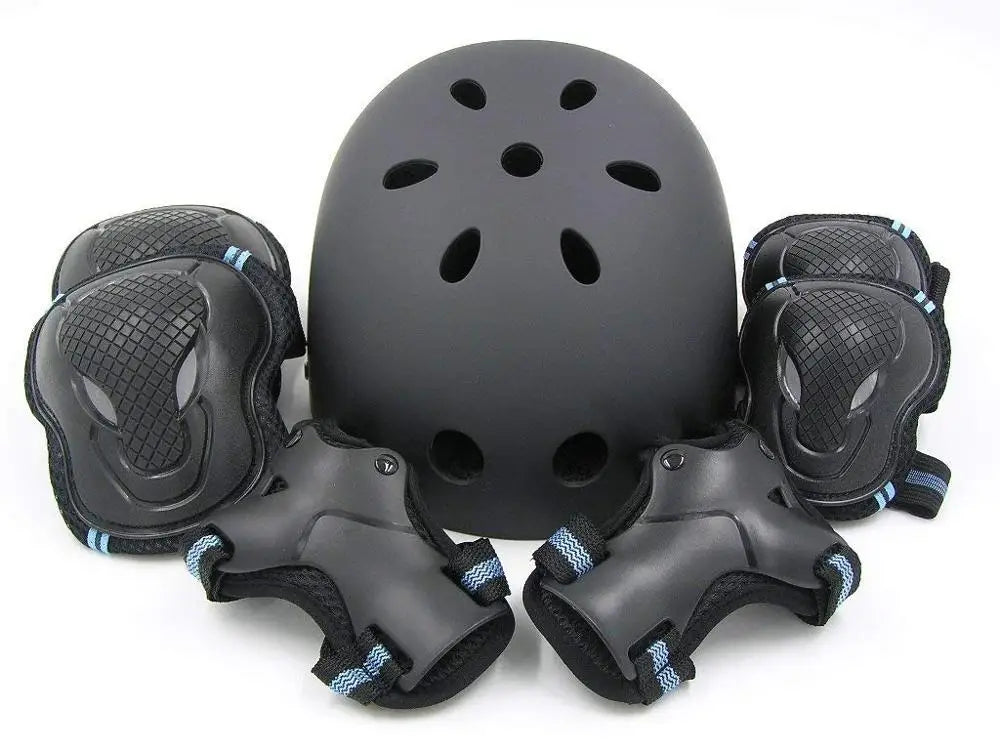kufun Pad Lutut Siku Alat Pelindung Longboard Skateboard Kanak-kanak Dewasa Basikal Inline Roller Skate Pelindung set Skuter Kanak-kanak