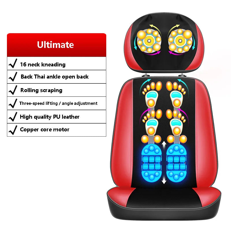 2019 New Neck Shoulder Cervical massage cushion chair Full body massage cushion shiatsu Electric shiatsu cushion massager