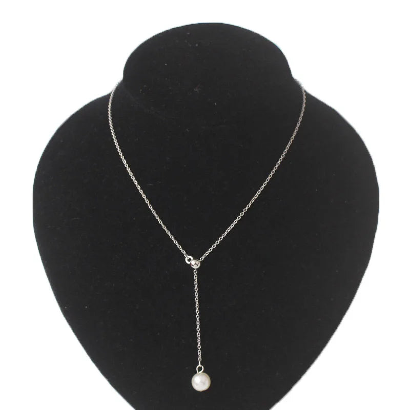 Imitation Pearl Choker Fairy Women Necklaces Korean Fashion Pearl Pendants Collar Trend Neck Jewelry Party Neck Decoration
