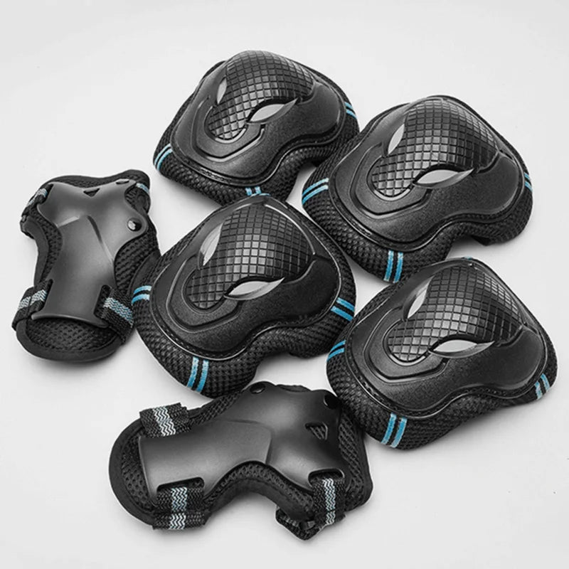 kufun Pad Lutut Siku Alat Pelindung Longboard Skateboard Kanak-kanak Dewasa Basikal Inline Roller Skate Pelindung set Skuter Kanak-kanak
