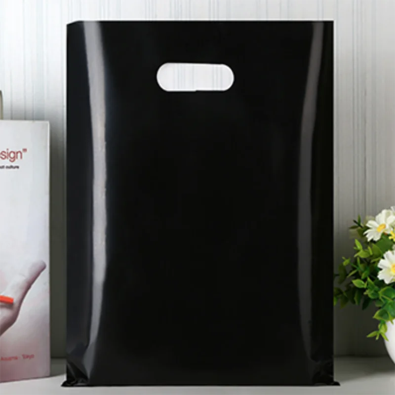 10Pieces Solid Color Gift Bags Kids Baby Boy Girl Birthday Party Supplies Wedding Candy Pouch Small Plastic Bag with Handle