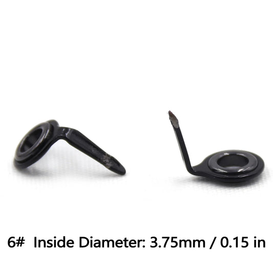 Panduan Joran 5~10 Keping Kit Pembaikan Bangunan Joran 1.5~6.8mm Keluli Tahan Karat Air Tawar Air Masin Alat Memancing Ceramic Cincin Mata