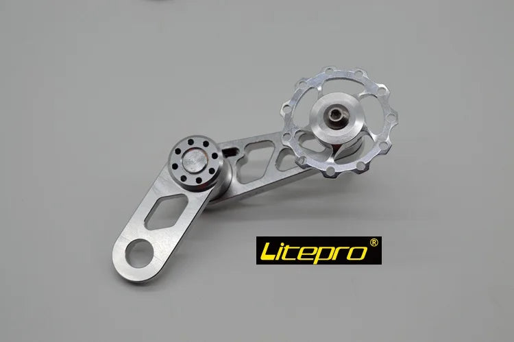 LITEPRO 412 Folding Bike Chain Tension Adjustment Adapter Chain Stretching Guide Wheel BMX Folding Bicycle Part