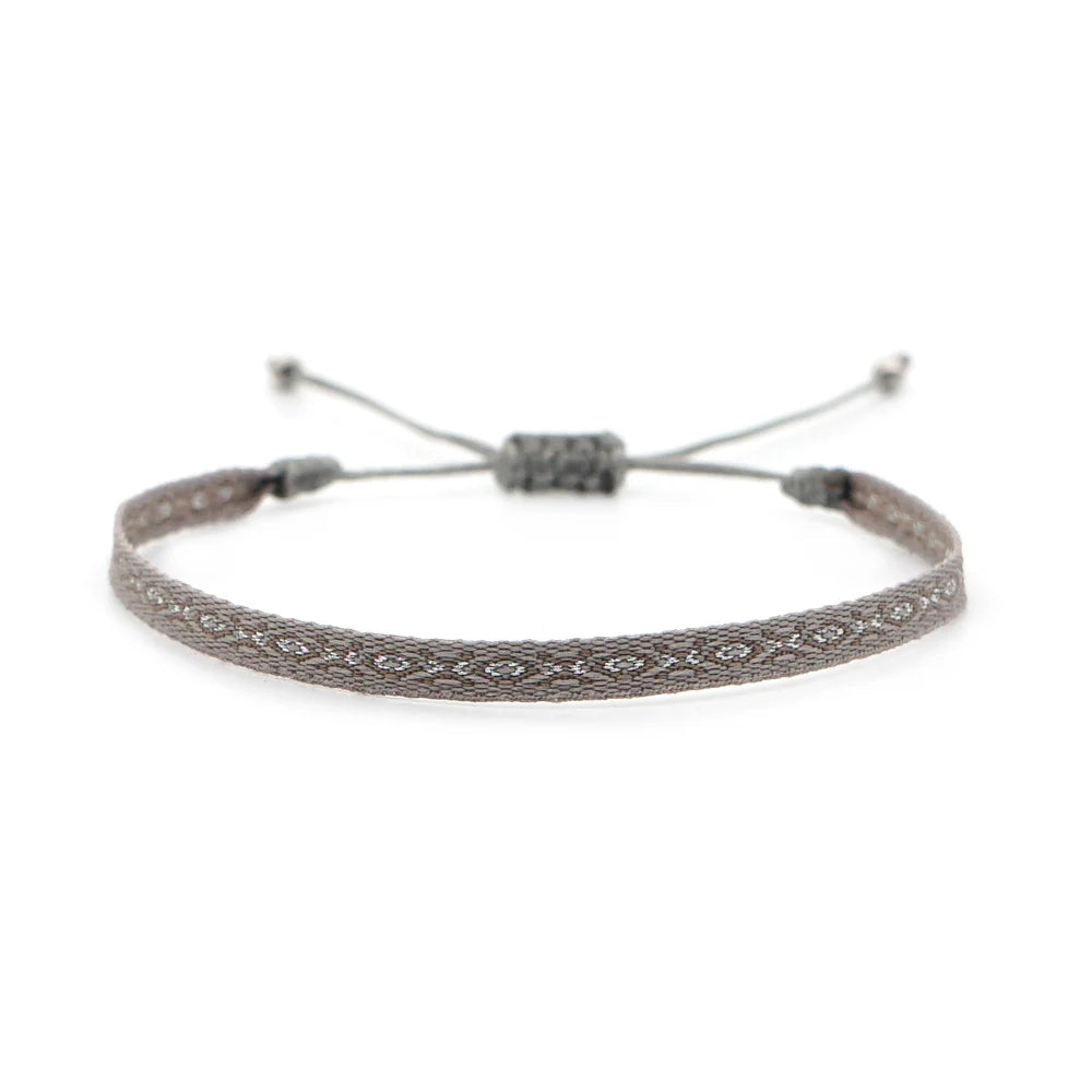 Easter Braided Bracelets For Women Pattern Boho Jewelry Friendship Rope Bracelet Vintage Weave Handmade Textile Bangles