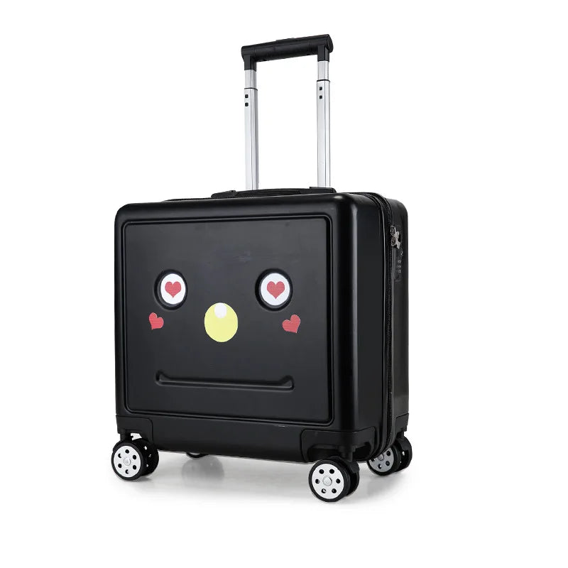 Letrend Cute Rolling Luggage Set Spinner Kids Kanak-kanak Cartton Backpack Troli Beg Beg Roda 16 inci Kabin Pelajar Batang