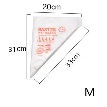 Pastry Bags 100/50/20 PCS Disposable Baking Piping Bag Icing Fondant Cake Cream Decorating Pastry Tip Tool Cake Decorating Tool