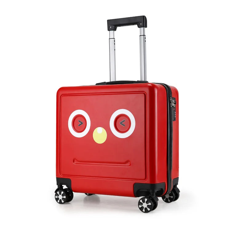Letrend Cute Rolling Luggage Set Spinner Kids Kanak-kanak Cartton Backpack Troli Beg Beg Roda 16 inci Kabin Pelajar Batang
