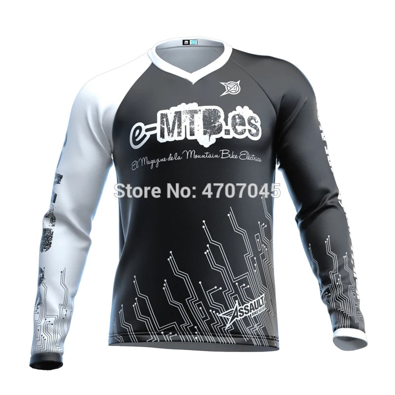2022 cycling enduro motocross jersey dh mtb jersey mx downhill jersey bike shirt men's long sleeve cycling shirt