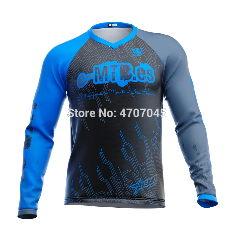 2022 cycling enduro motocross jersey dh mtb jersey mx downhill jersey bike shirt men's long sleeve cycling shirt