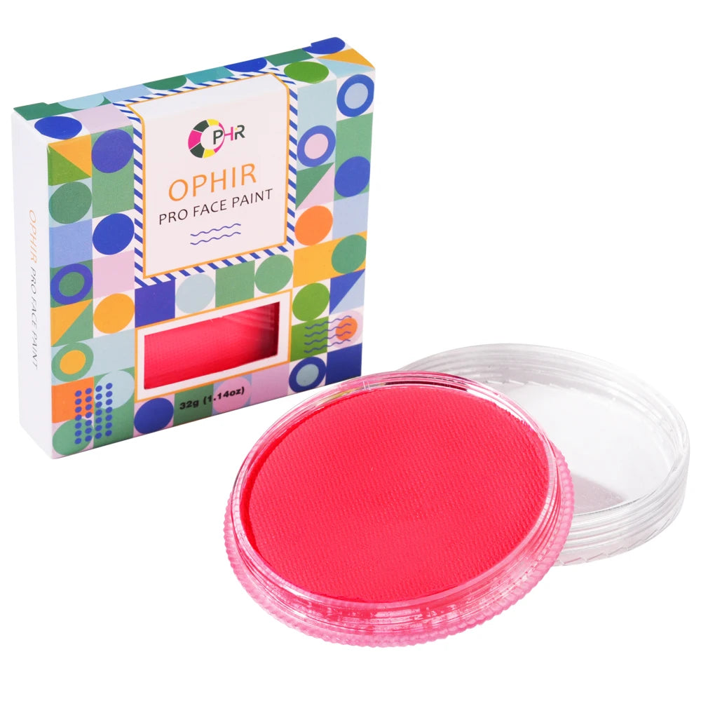 OPHIR Neon Face Painting for Kids Fluorescent Makeup Drawing for Halloween Body Paint 30g/Set 13 Colors for Choose RT011