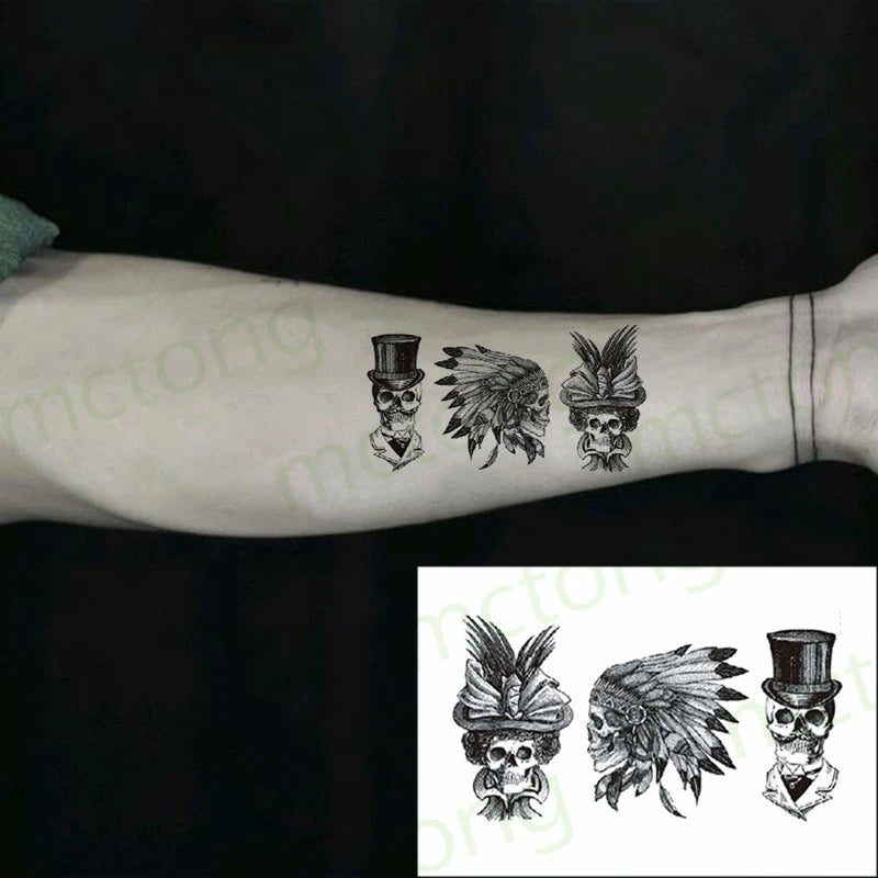 Pelekat Tato Sementara Kalis Air Tato Huruf Segitiga Rama-Rama Tatuajes Tangan Tatouage Body Flash FakeTattoo Sticker Taty