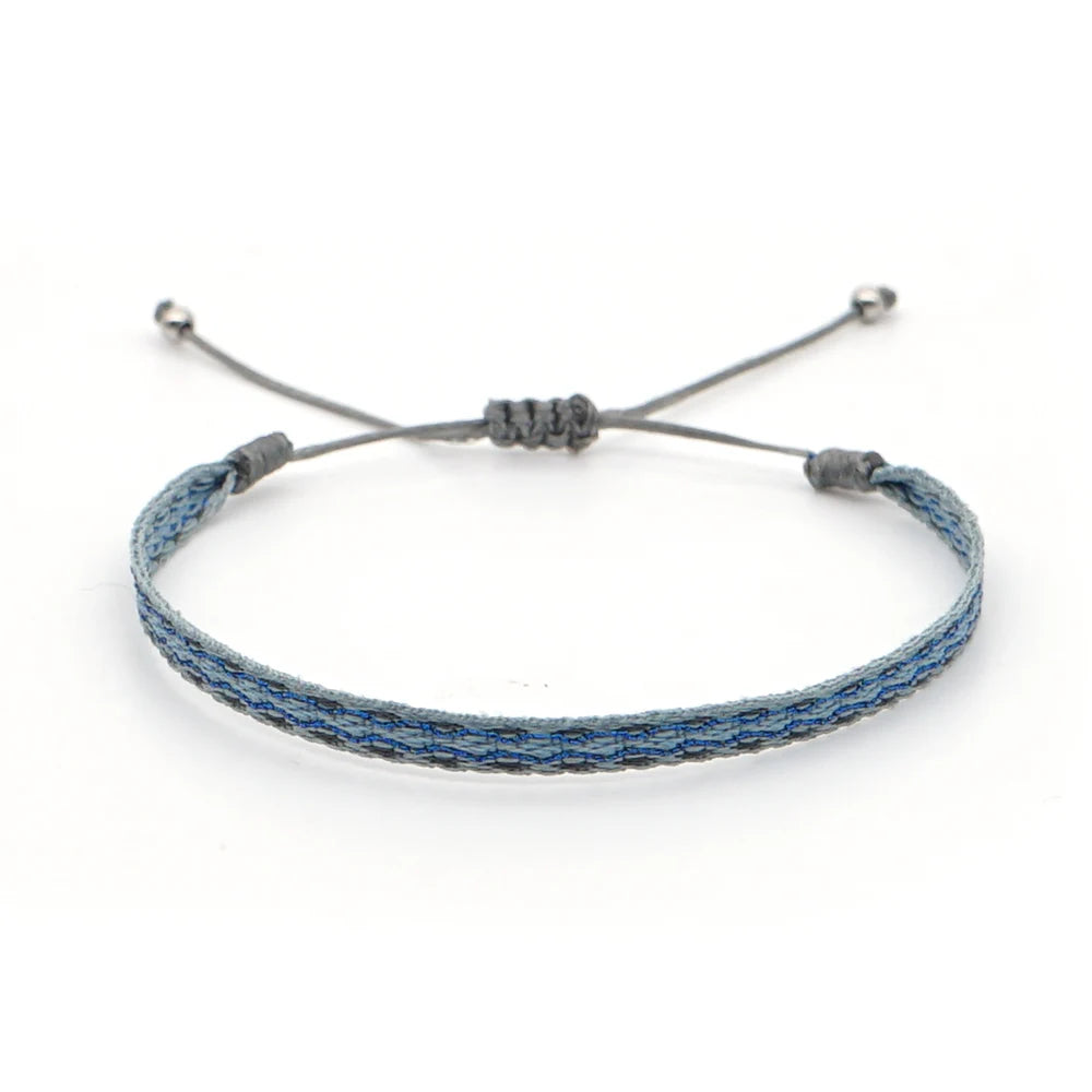 Easter Braided Bracelets For Women Pattern Boho Jewelry Friendship Rope Bracelet Vintage Weave Handmade Textile Bangles