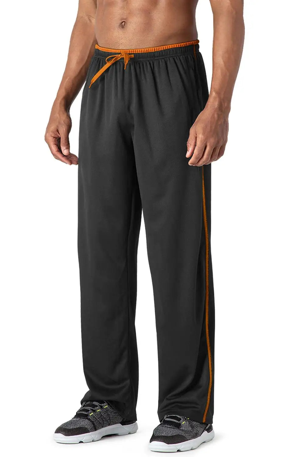 KEFITEVD Men's Lightweight Mesh Jogging Pants Quick Dry Gym Fitness Running Pants Training Trousers Casual Sweatpants Male