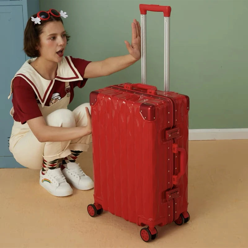 28 inch Large capacity Rolling Luggage Spinner Wheels 20 22 24 26 inch Women&Men Carry on Aluminum Frame Travel Trolley suitcase