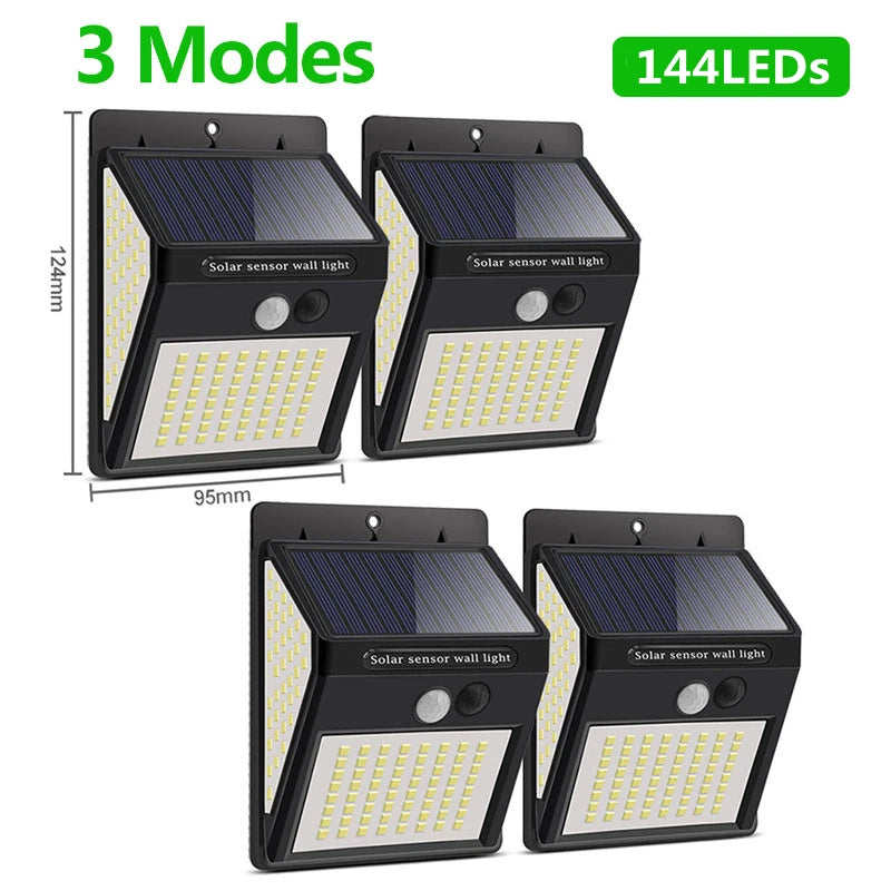 LED Solar Light Outdoor Solar Lamp Sensor Wall Light Waterproof Solar Powered Sunlight for Garden Decoration