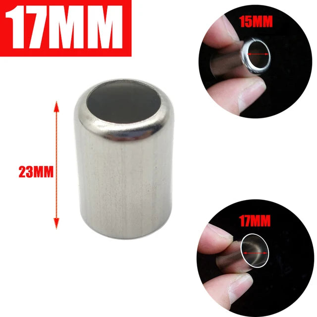 50Pcs-Pack High-Pressure Hose Crimp Tools Stainless Steel Sleeve Pipe Exhaust Connector 11.5MM -18MM Pipe Joiner