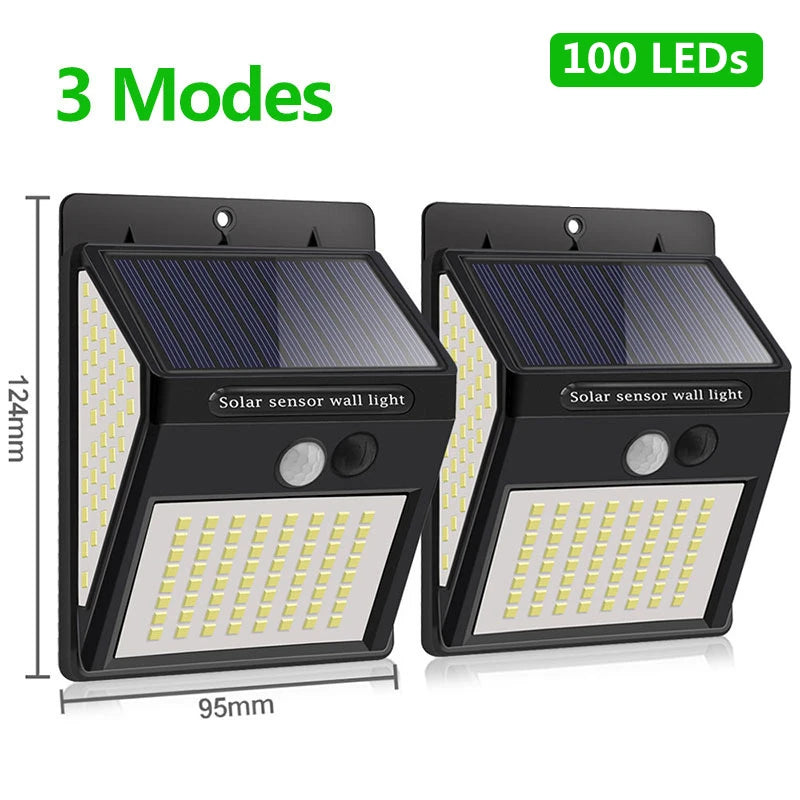 LED Solar Light Outdoor Solar Lamp Sensor Wall Light Waterproof Solar Powered Sunlight for Garden Decoration