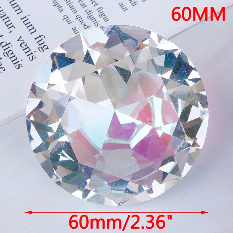 Nail Art Display 60mm 70mm 80mm Transparent Glass Crystal Diamond Hand Model Shoot Ornament Jewelry Manicure Accessory Pro Tool