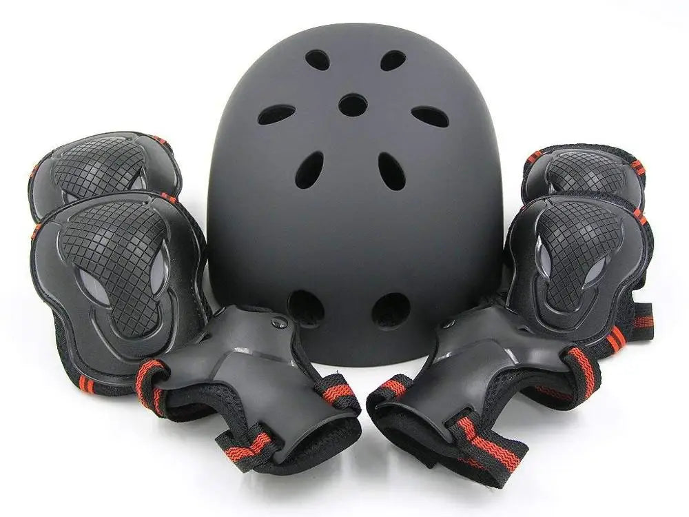 kufun Pad Lutut Siku Alat Pelindung Longboard Skateboard Kanak-kanak Dewasa Basikal Inline Roller Skate Pelindung set Skuter Kanak-kanak