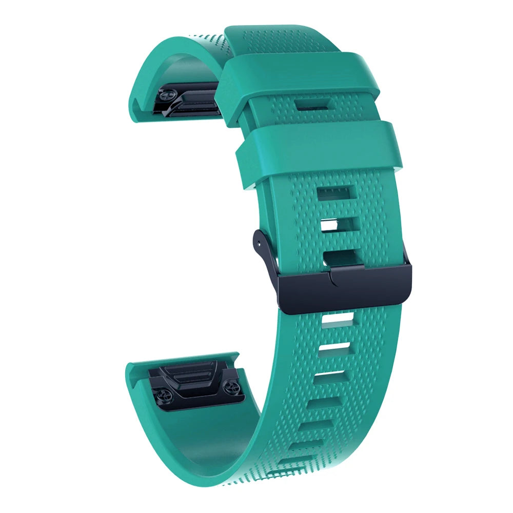 Tali sukan fesyen 26mm untuk Garmin Fenix 5X/5X Plus/6X/6X Plus Jam Tangan Gelang Pergelangan Tangan Silikon untuk Garmin Fenix 3 Tali Jam 3HR