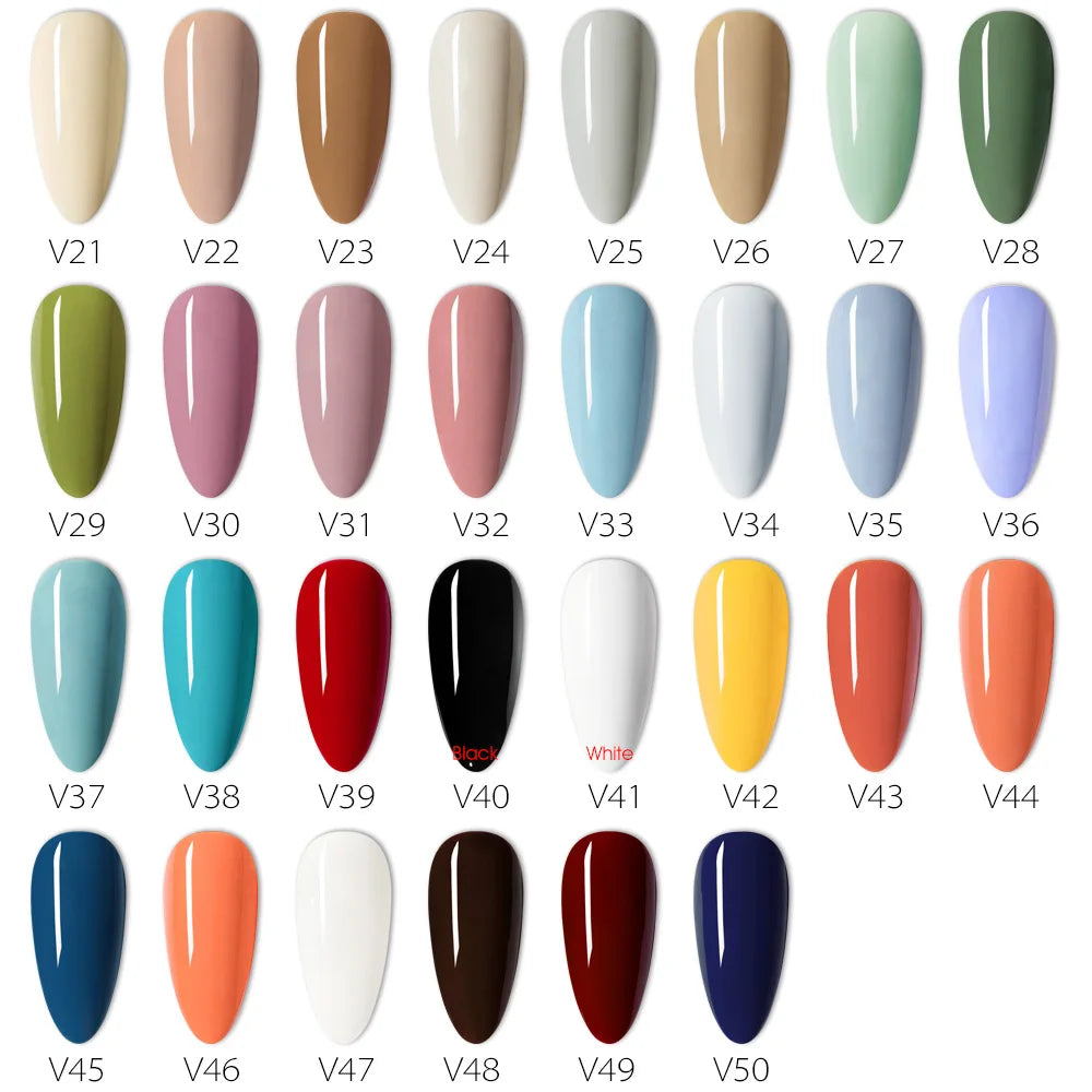 Petua Seni Kuku Venalisa Reka Bentuk Manikur Kosmetik Kuku Profesional 60 Warna LED UV Rendam Cat Gel Lacquer Pengilat Kuku