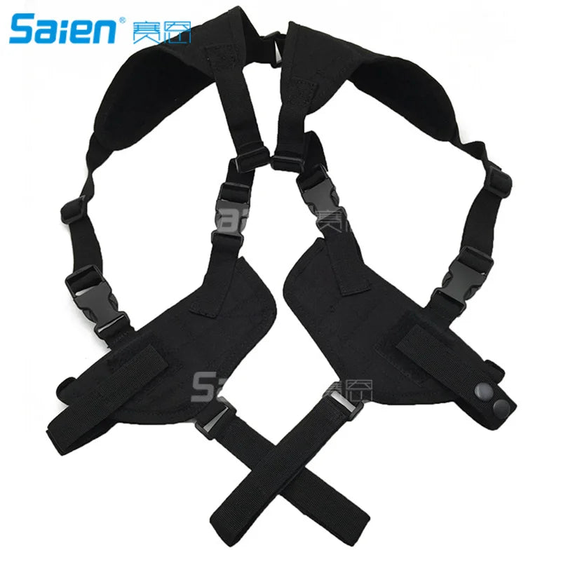 Tactical Universal Double Draw Shoulder Holster For Pistol Handgun Gun Adjustable Elastic Band For Women Men