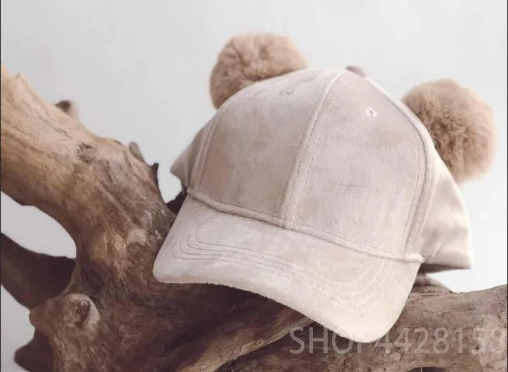 kanak-kanak hangat topi snapback topi besbol dengan telinga musim bunga musim panas musim luruh hip hop topi bayi lelaki perempuan topi