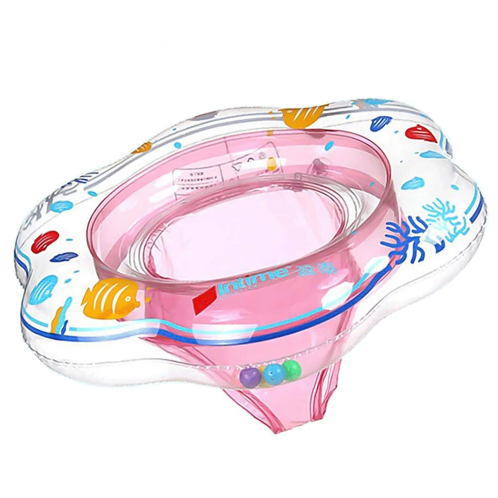 Baby Swimming Ring Float with Double Airbag Safety Seat Inflatable Infant Swim Ring Toy Kid Pool Bathtub Accessories Water Sport