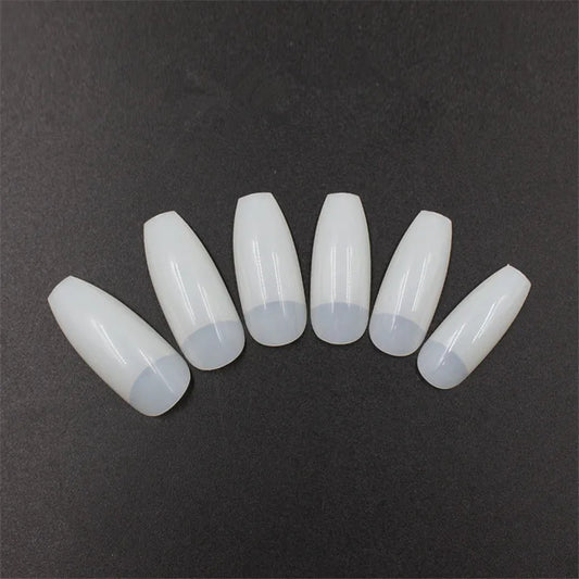 5 bag/set Women Half Cover Manicure Nail Tips Long Manicure Accessories 500pcs Ballerina Nails Decorated Tools Nails Art Tips