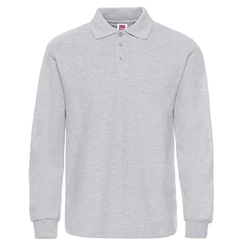 Kemeja Polo Jenama Lelaki 2024 Lengan Panjang Baju Polo Lelaki Fesyen Kasual Kapas Slim Fit Polos Jersi Lelaki Plus Saiz XS-3XL