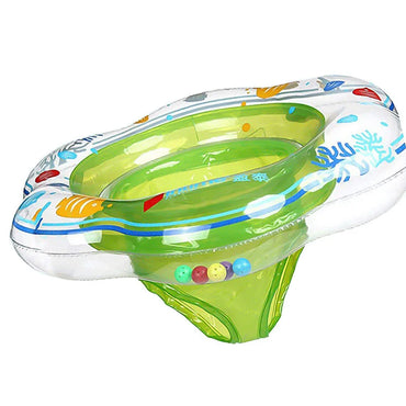 Baby Swimming Ring Float with Double Airbag Safety Seat Inflatable Infant Swim Ring Toy Kid Pool Bathtub Accessories Water Sport