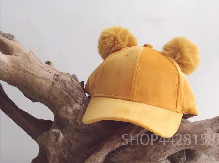 kanak-kanak hangat topi snapback topi besbol dengan telinga musim bunga musim panas musim luruh hip hop topi bayi lelaki perempuan topi