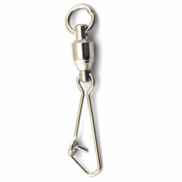 5pcs/lot Fishing Swivel Snap Ball Bearing Swivels with Hooked Snap Fishing Swivel Hook Carp Fishing Tackle
