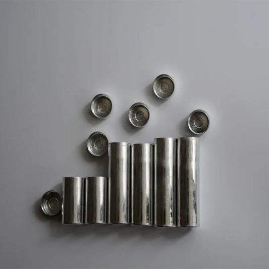 100pcs/lot Dental Valplast Material 25.5*45/77/85mm Dental Empty Aluminum Tube Cartridges for Making Flexible Dentures
