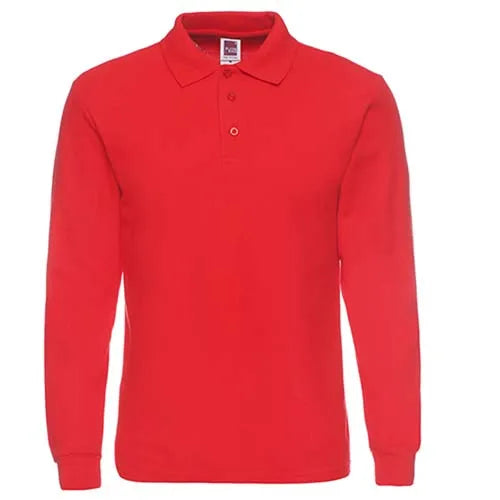 Kemeja Polo Jenama Lelaki 2024 Lengan Panjang Baju Polo Lelaki Fesyen Kasual Kapas Slim Fit Polos Jersi Lelaki Plus Saiz XS-3XL