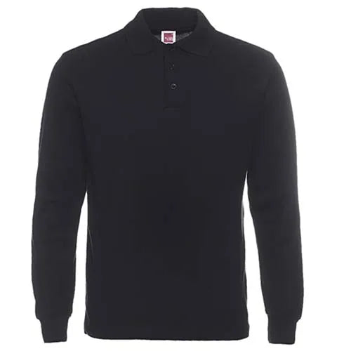 Kemeja Polo Jenama Lelaki 2024 Lengan Panjang Baju Polo Lelaki Fesyen Kasual Kapas Slim Fit Polos Jersi Lelaki Plus Saiz XS-3XL