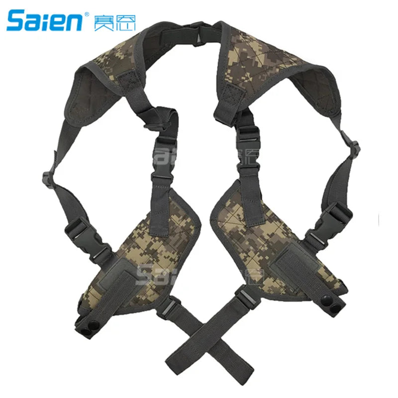 Tactical Universal Double Draw Shoulder Holster For Pistol Handgun Gun Adjustable Elastic Band For Women Men