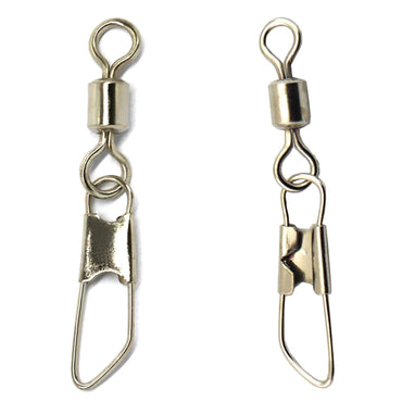 10/20 件/批 带安全扣的旋转转环 海水终端钓具 鱼钩 不锈钢钓鱼连接器