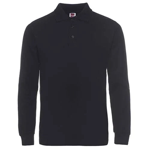 Kemeja Polo Jenama Lelaki 2024 Lengan Panjang Baju Polo Lelaki Fesyen Kasual Kapas Slim Fit Polos Jersi Lelaki Plus Saiz XS-3XL