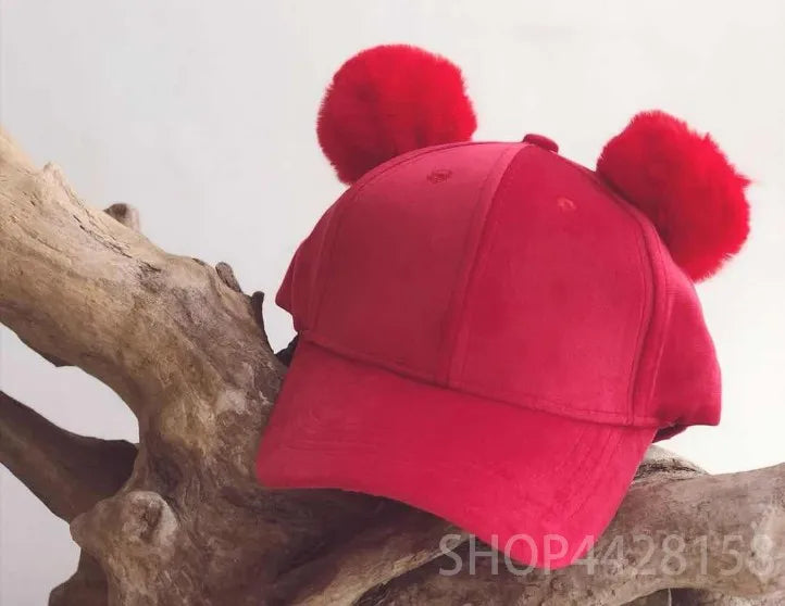 kanak-kanak hangat topi snapback topi besbol dengan telinga musim bunga musim panas musim luruh hip hop topi bayi lelaki perempuan topi