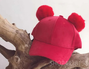 warm children snapback caps baseball cap with ears spring summer autumn hip hop baby boy girl hats caps