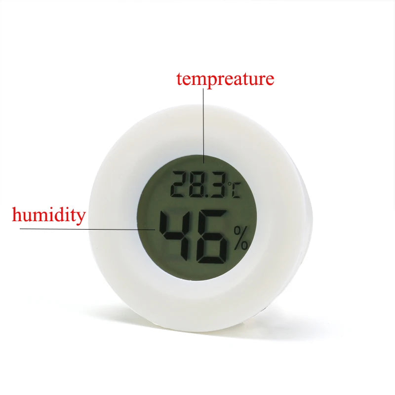 High Accurately Digital Thermometer Hygrometer Meter For Reptile Turtle Terrarium Aquarium Tank Accessories Temperature Humidity