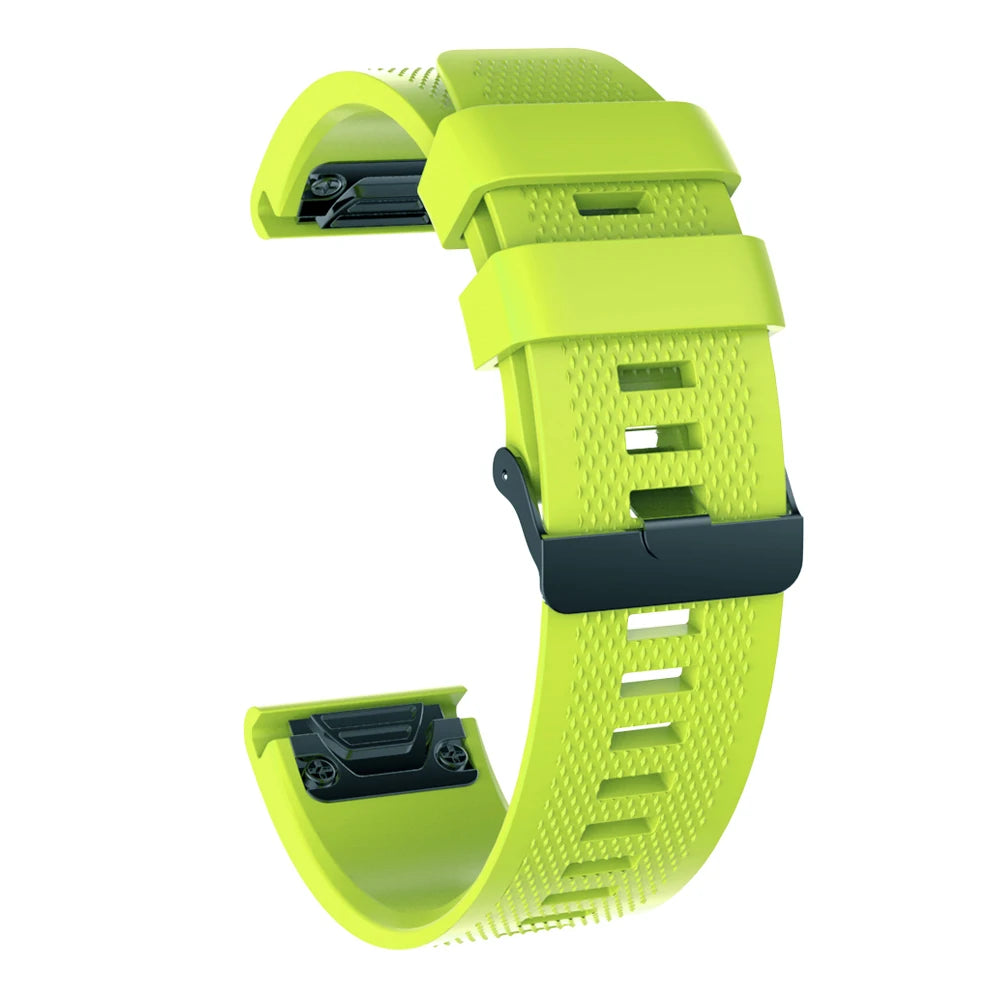 Tali sukan fesyen 26mm untuk Garmin Fenix 5X/5X Plus/6X/6X Plus Jam Tangan Gelang Pergelangan Tangan Silikon untuk Garmin Fenix 3 Tali Jam 3HR
